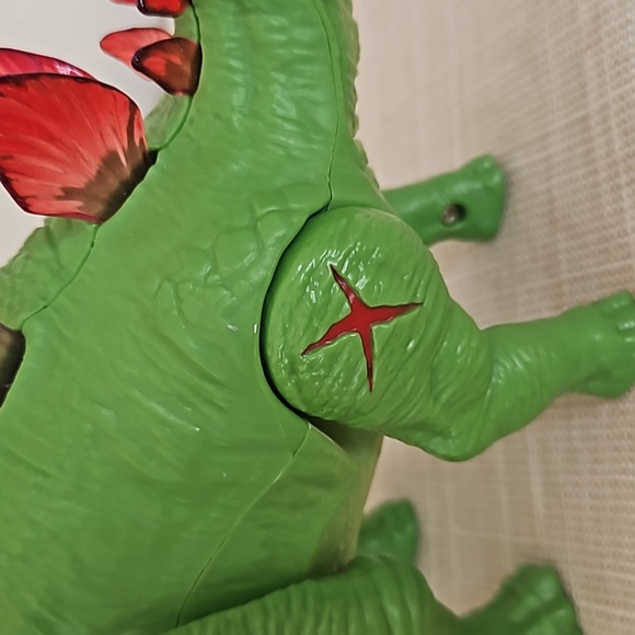 Vintage Walking Lighted Roaring Stegosaurus Dinosaur Figure - Picture 10 of 12